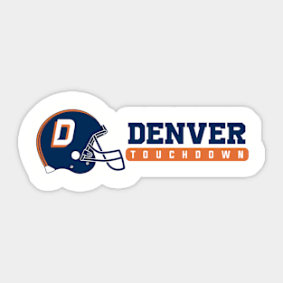 Denver Football Team - Kickoff Sticker